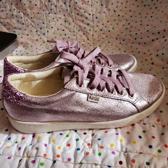 keds X Kate spade Shoes Keds X Kate Spade Ace Glitter Sneakers Size 55 Poshmark